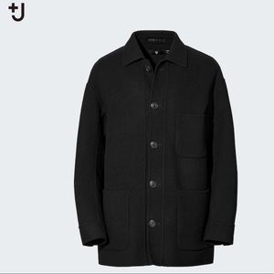 +J wool blend oversized shirt jacket